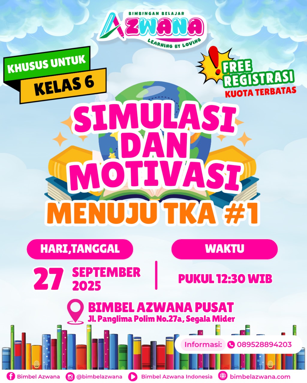 Undangan Kegiatan Simulasi dan Motivasi Menuju TKA