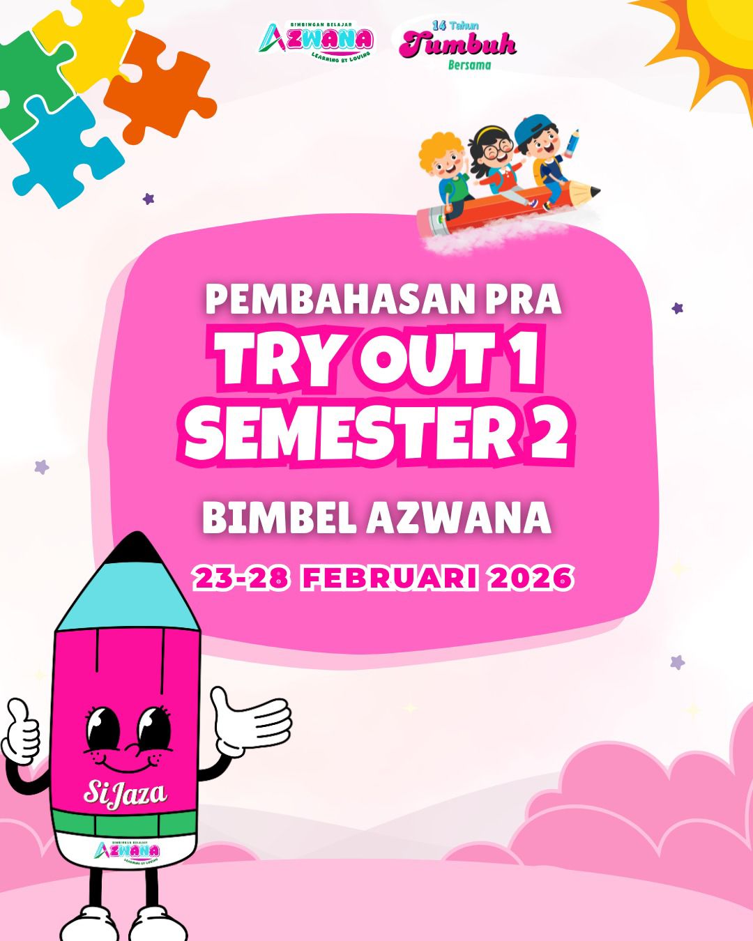 Pra Tryout Sahabat Azwana Semester 2 di Bandar Lampung 2026 Persiapan Sumatif Akhir Semester